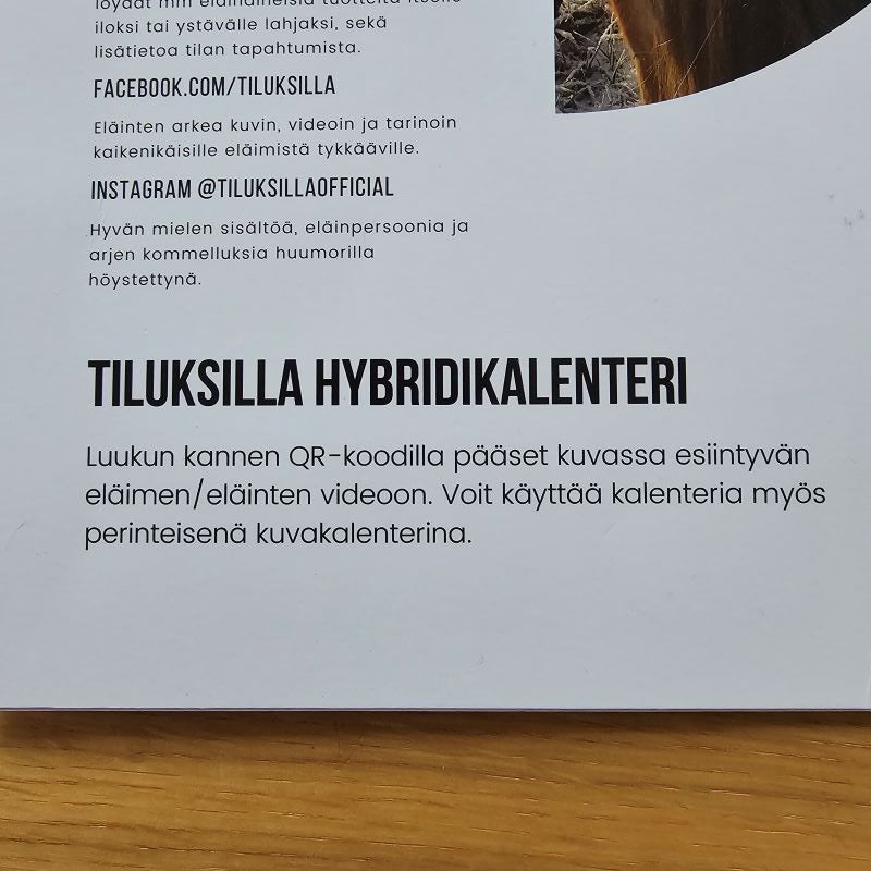 Joulukalenteri heinillä
